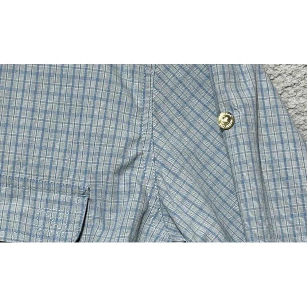 Mossy Oak Fishing Blue Performance Vented Shirt‎ Button Down SZ XL Boating - Picture 14 of 16